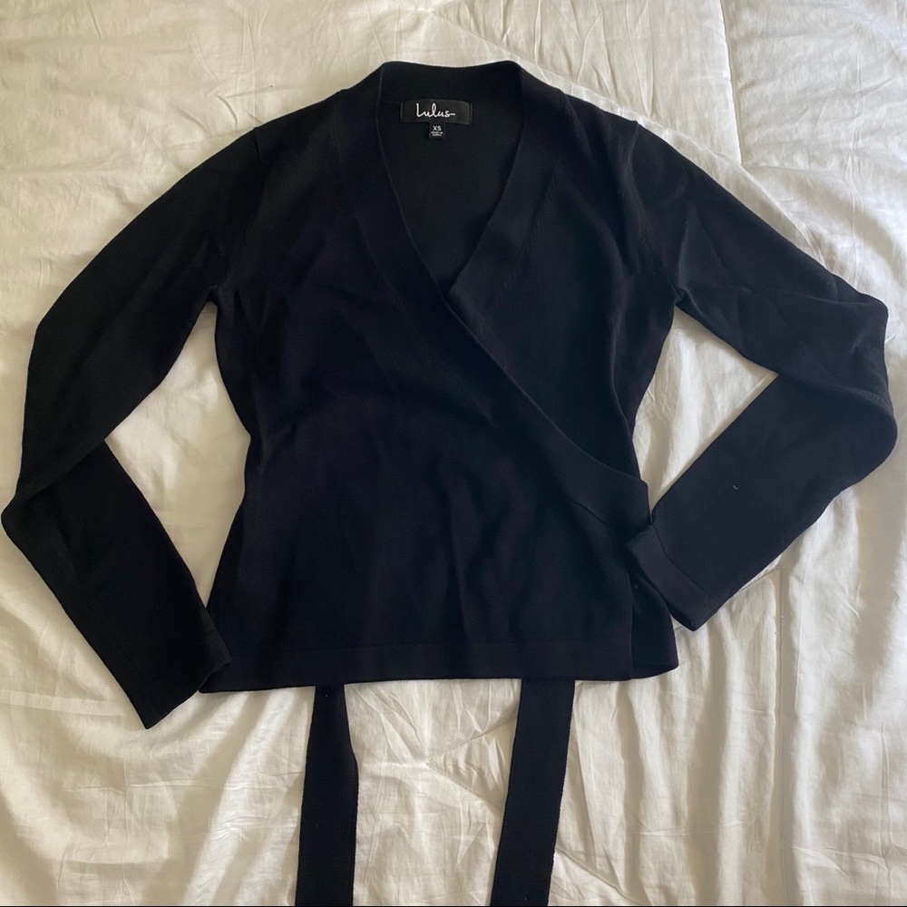 LULUS wrap sweater